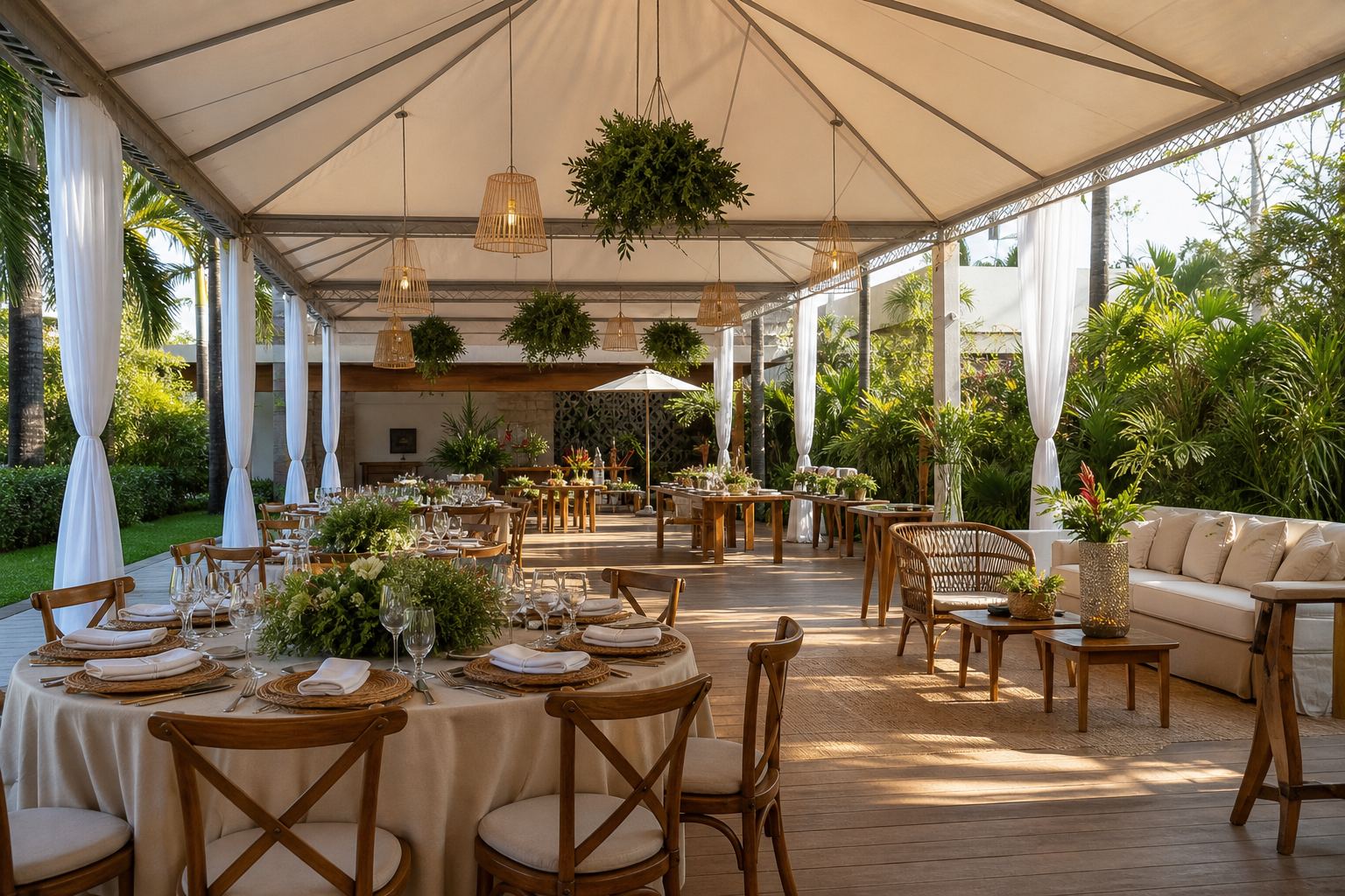 Como escolher tendas para eventos no calor com mais conforto e elegância
