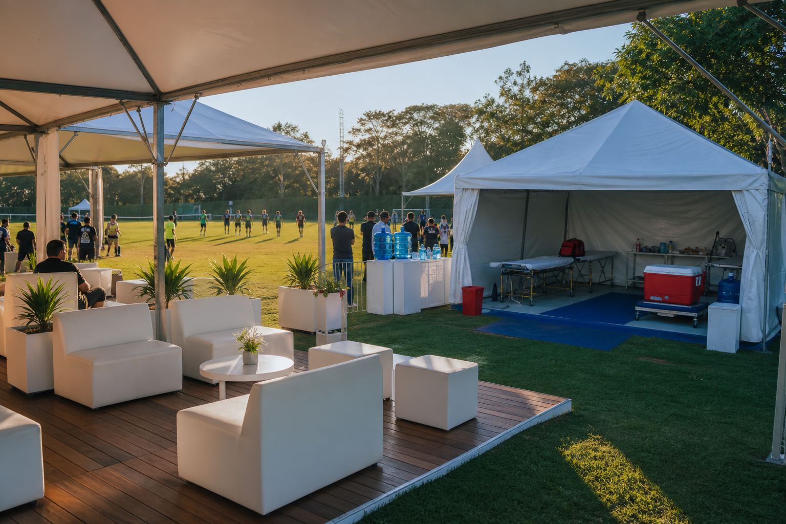 Tendas para eventos esportivos: conforto, organização e experiência premium